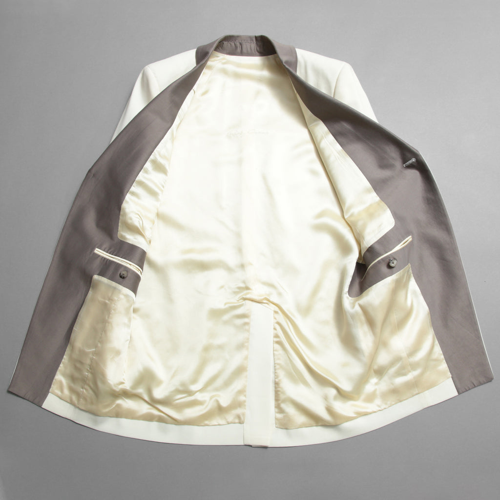 Rick Owens リックオウエンス / 美品 22SS FOGACHINE / WALRUS TUX / ウォルラス タキシー / ウール タキシードジャケット / RU01B1732-ZLSC / size 46 (NATURAL/DUST)