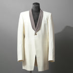 Rick Owens リックオウエンス / 美品 22SS FOGACHINE / WALRUS TUX / ウォルラス タキシー / ウール タキシードジャケット / RU01B1732-ZLSC / size 46 (NATURAL/DUST)