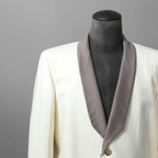 Rick Owens リックオウエンス / 美品 22SS FOGACHINE / WALRUS TUX / ウォルラス タキシー / ウール タキシードジャケット / RU01B1732-ZLSC / size 46 (NATURAL/DUST)