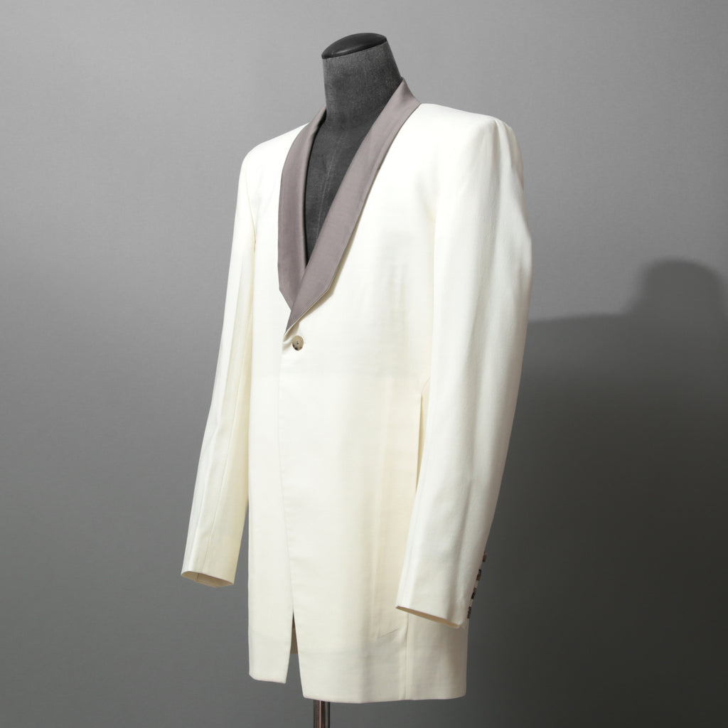 Rick Owens リックオウエンス / 美品 22SS FOGACHINE / WALRUS TUX / ウォルラス タキシー / ウール タキシードジャケット / RU01B1732-ZLSC / size 46 (NATURAL/DUST)