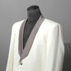 Rick Owens リックオウエンス / 美品 22SS FOGACHINE / WALRUS TUX / ウォルラス タキシー / ウール タキシードジャケット / RU01B1732-ZLSC / size 46 (NATURAL/DUST)