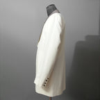 Rick Owens リックオウエンス / 美品 22SS FOGACHINE / WALRUS TUX / ウォルラス タキシー / ウール タキシードジャケット / RU01B1732-ZLSC / size 46 (NATURAL/DUST)