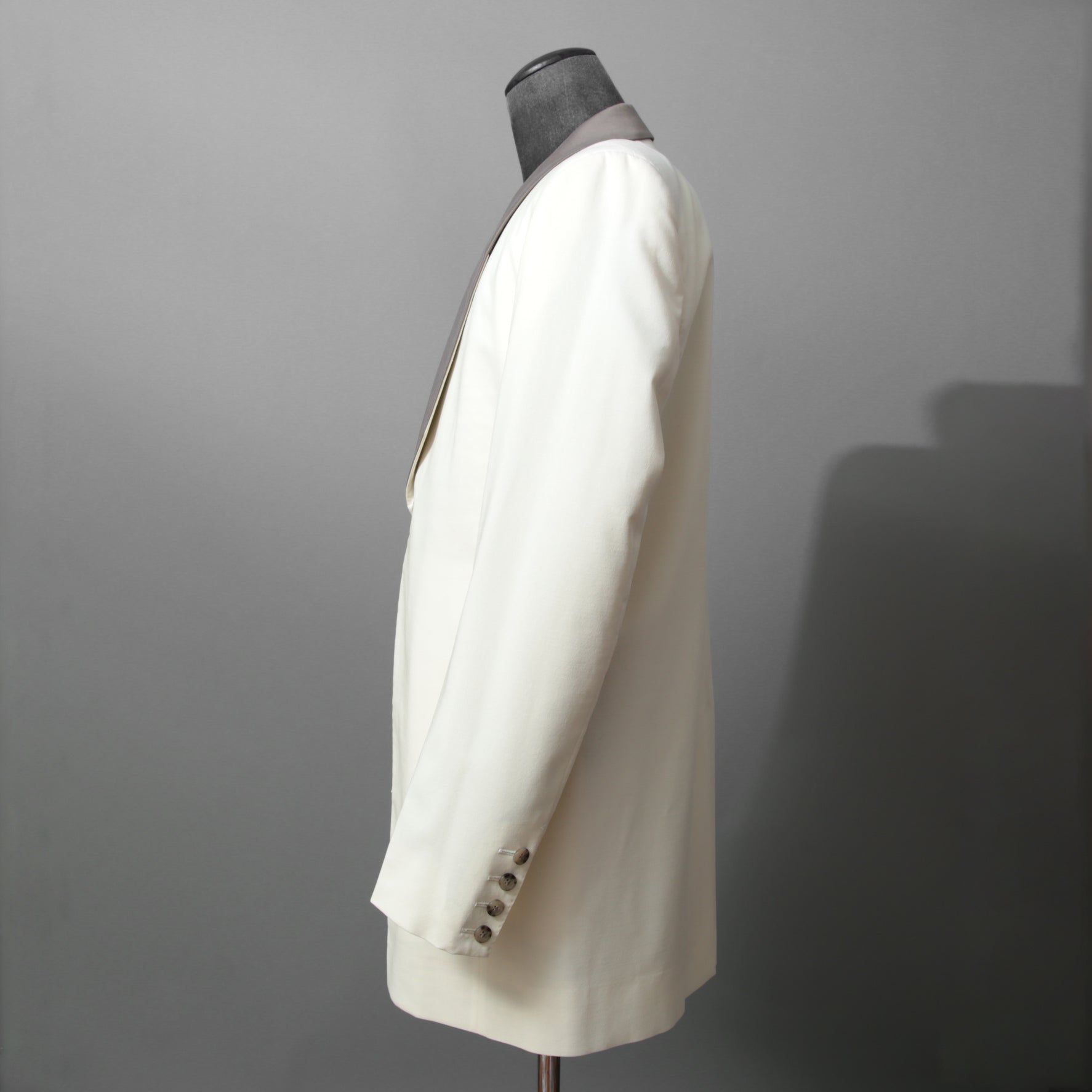 Rick Owens リックオウエンス / 美品 22SS FOGACHINE / WALRUS TUX / ウォルラス タキシー / ウール タキシードジャケット / RU01B1732-ZLSC / size 46 (NATURAL/DUST)