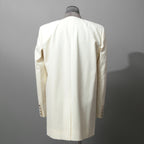 Rick Owens リックオウエンス / 美品 22SS FOGACHINE / WALRUS TUX / ウォルラス タキシー / ウール タキシードジャケット / RU01B1732-ZLSC / size 46 (NATURAL/DUST)