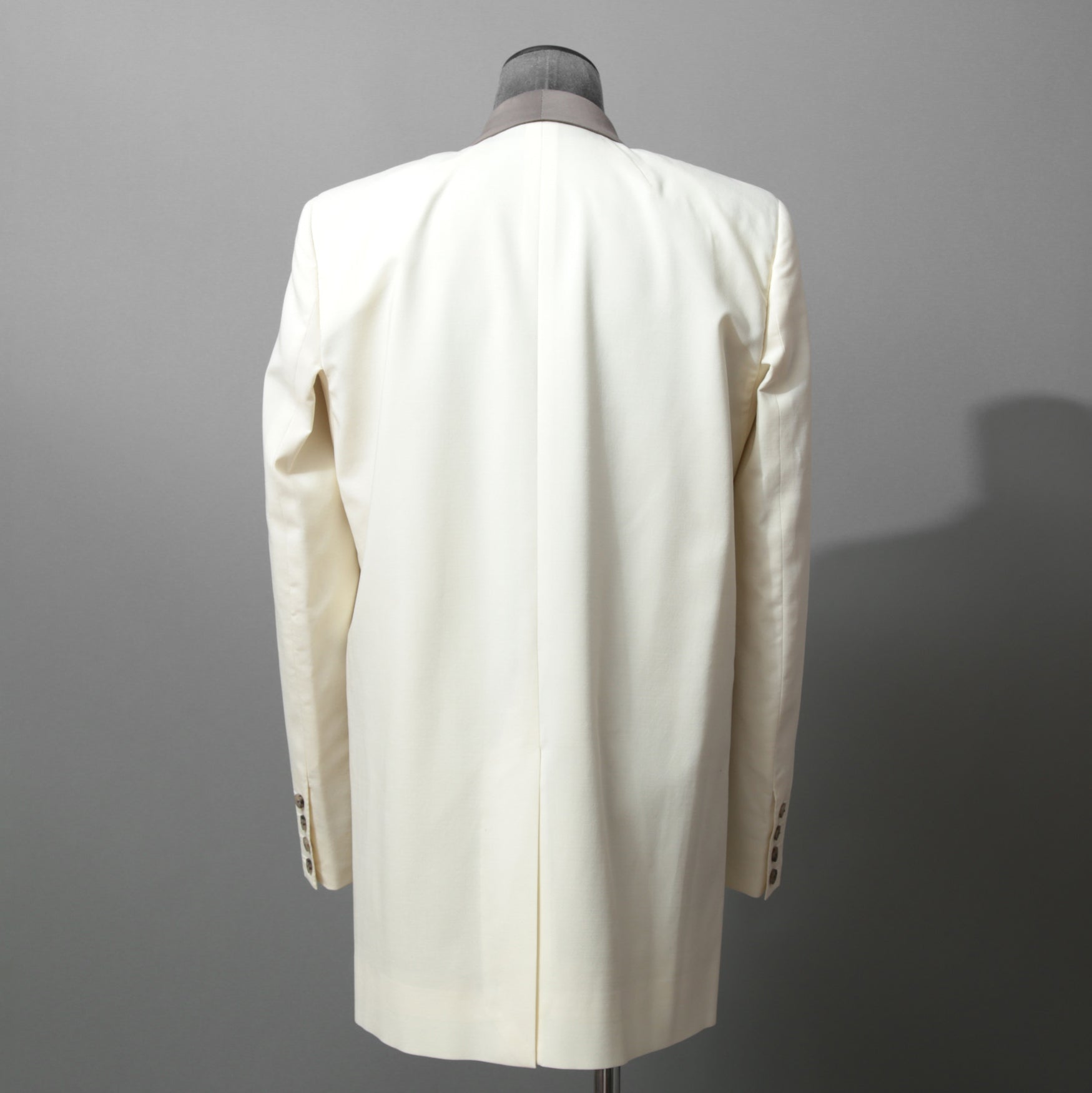 Rick Owens リックオウエンス / 美品 22SS FOGACHINE / WALRUS TUX / ウォルラス タキシー / ウール タキシードジャケット / RU01B1732-ZLSC / size 46 (NATURAL/DUST)