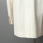 Rick Owens リックオウエンス / 美品 22SS FOGACHINE / WALRUS TUX / ウォルラス タキシー / ウール タキシードジャケット / RU01B1732-ZLSC / size 46 (NATURAL/DUST)