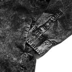 美品 DIESEL ディーゼル / S-Veken shirt デニムプリント 長袖シャツ ジャケット / size 46 (BLACK)