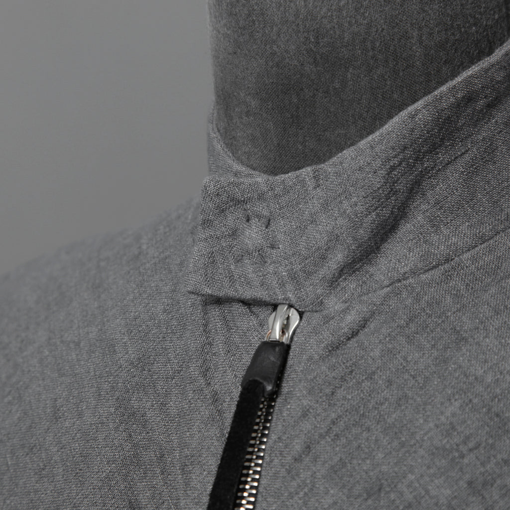 m.a+ エムエークロス /  17SS / ヘビーリネン バイカージャケット / J213DZ - LP / size 48  (COAL)