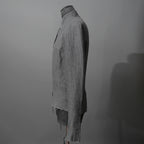 m.a+ エムエークロス /  17SS / ヘビーリネン バイカージャケット / J213DZ - LP / size 48  (COAL)