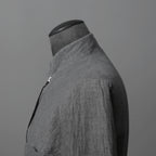 m.a+ エムエークロス /  17SS / ヘビーリネン バイカージャケット / J213DZ - LP / size 48  (COAL)