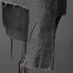 m.a+ エムエークロス /  17SS / ヘビーリネン バイカージャケット / J213DZ - LP / size 48  (COAL)