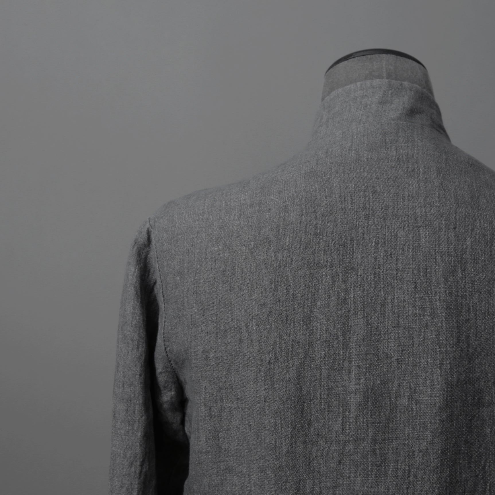 m.a+ エムエークロス /  17SS / ヘビーリネン バイカージャケット / J213DZ - LP / size 48  (COAL)