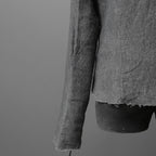 m.a+ エムエークロス /  17SS / ヘビーリネン バイカージャケット / J213DZ - LP / size 48  (COAL)