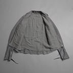 m.a+ エムエークロス /  17SS / ヘビーリネン バイカージャケット / J213DZ - LP / size 48  (COAL)