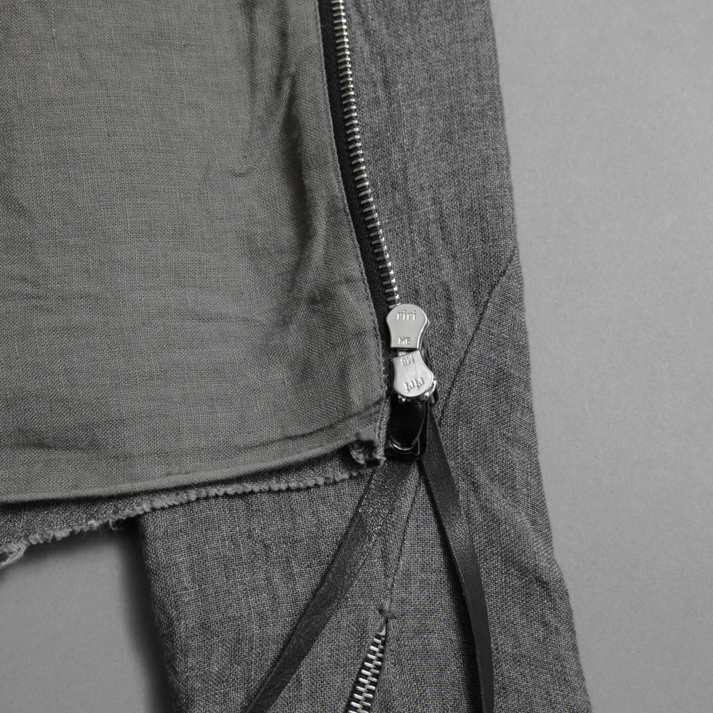 m.a+ エムエークロス /  17SS / ヘビーリネン バイカージャケット / J213DZ - LP / size 48  (COAL)