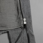 m.a+ エムエークロス /  17SS / ヘビーリネン バイカージャケット / J213DZ - LP / size 48  (COAL)