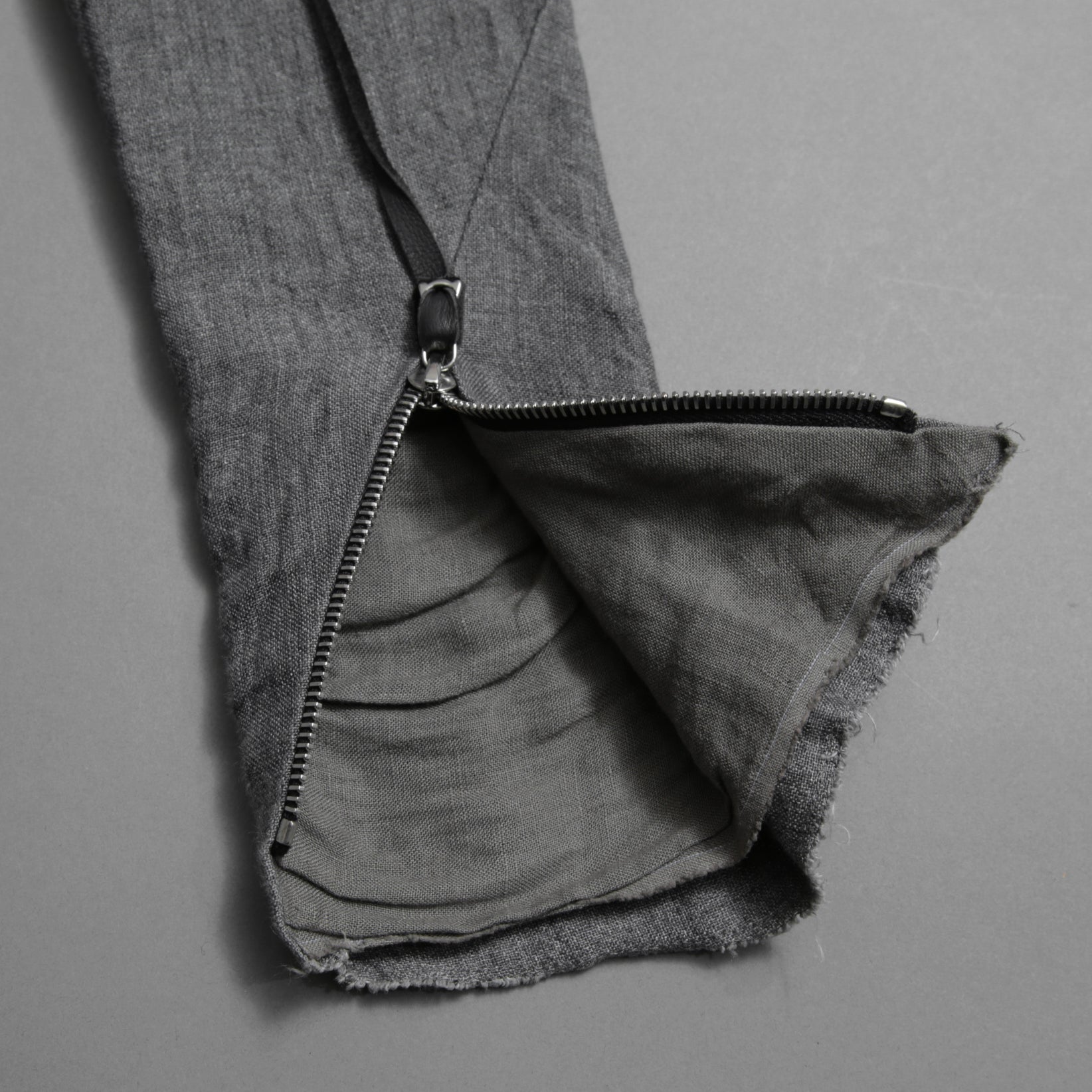 m.a+ エムエークロス /  17SS / ヘビーリネン バイカージャケット / J213DZ - LP / size 48  (COAL)