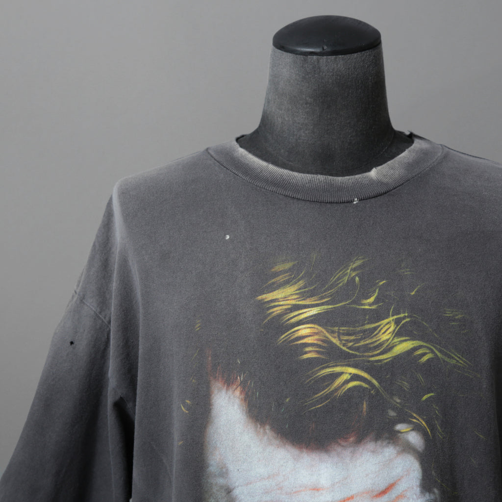 SAINT Mxxxxxx セントマイケル / 25SS / ダークナイト コラボ JOKER TEE / ヴィンテージ加工 半袖Tシャツ / SM-HR8-0000-C53 / size L /  BLACK