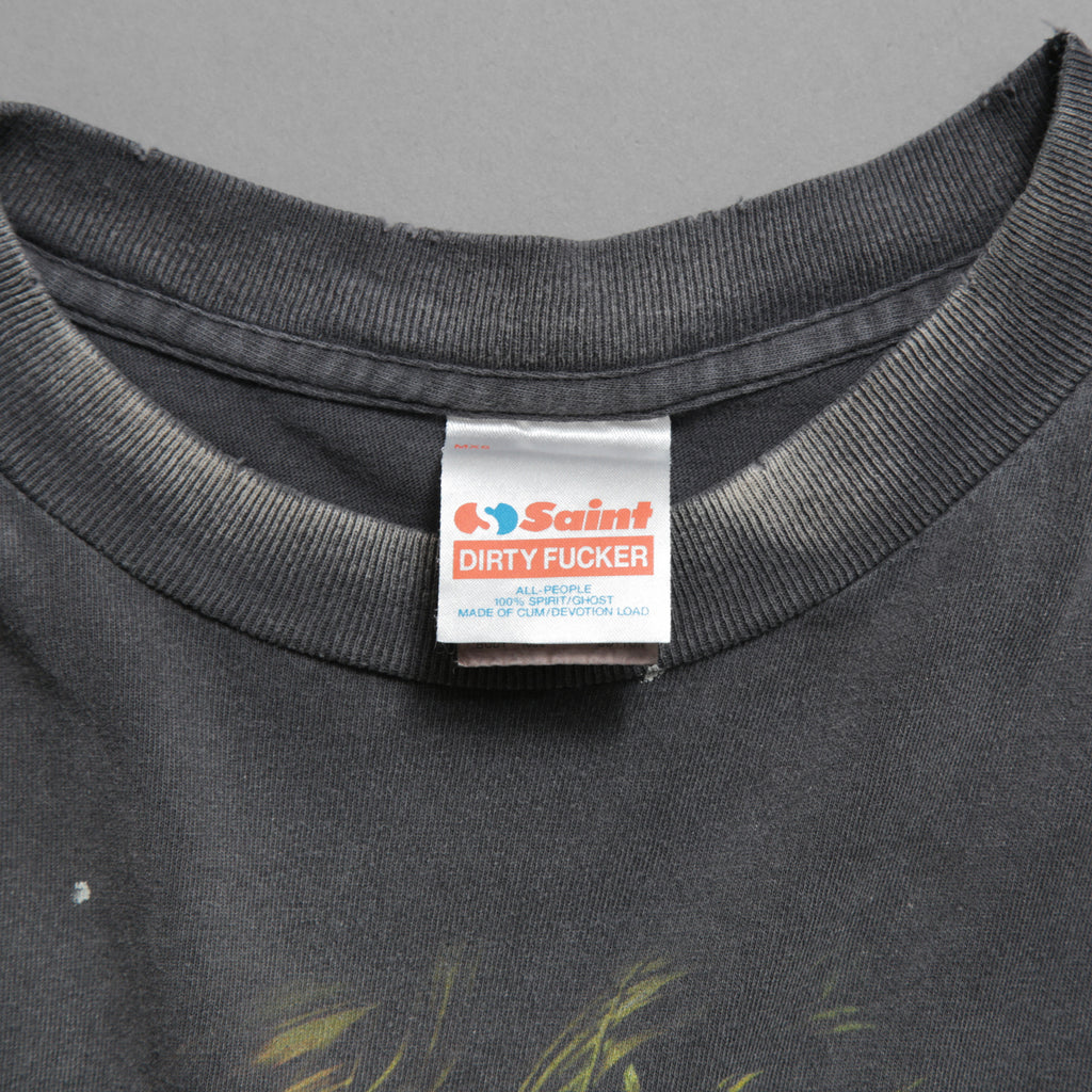 SAINT Mxxxxxx セントマイケル / 25SS / ダークナイト コラボ JOKER TEE / ヴィンテージ加工 半袖Tシャツ / SM-HR8-0000-C53 / size L /  BLACK