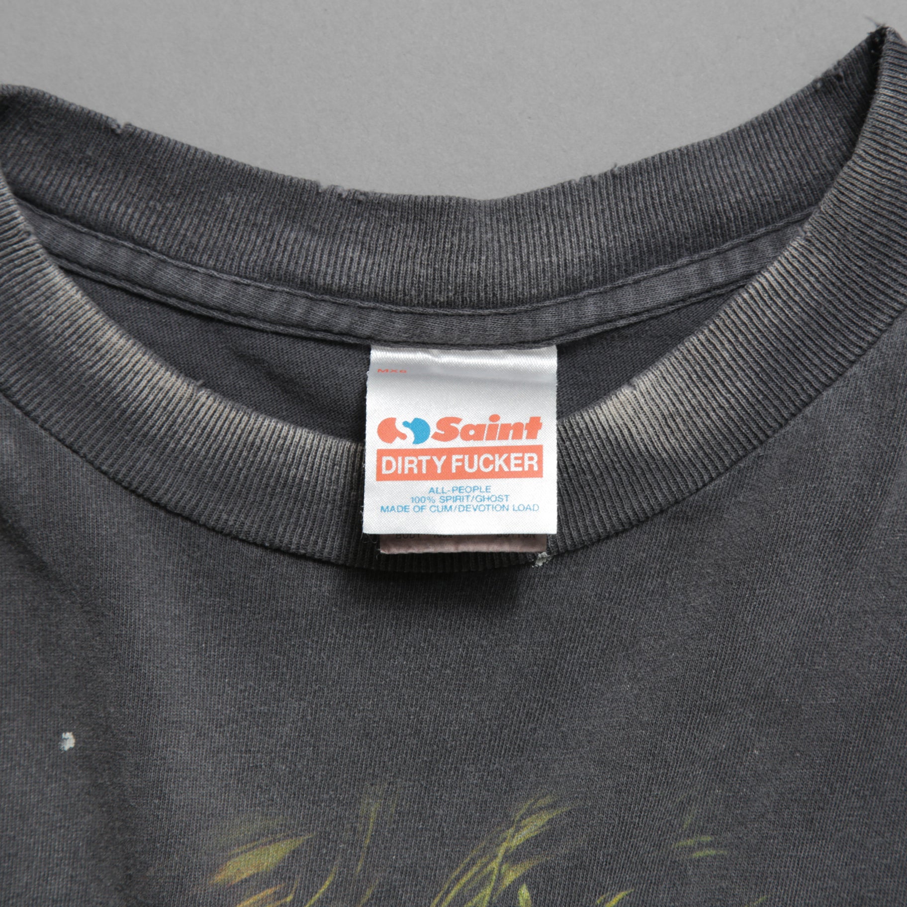 SAINT Mxxxxxx セントマイケル / 25SS / ダークナイト コラボ JOKER TEE / ヴィンテージ加工 半袖Tシャツ / SM-HR8-0000-C53 / size L /  BLACK