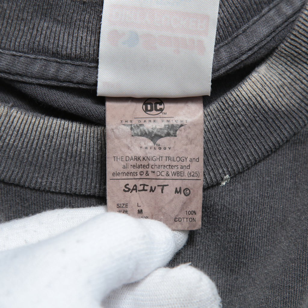 SAINT Mxxxxxx セントマイケル / 25SS / ダークナイト コラボ JOKER TEE / ヴィンテージ加工 半袖Tシャツ / SM-HR8-0000-C53 / size L /  BLACK