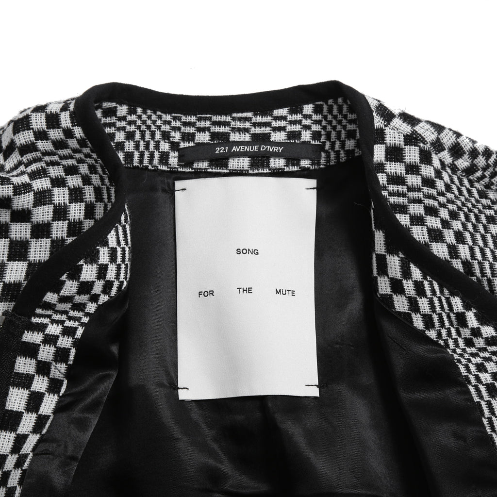 美品 Song for the Mute ソングフォーザミュート / 22SS チェッカー ニット / size 46