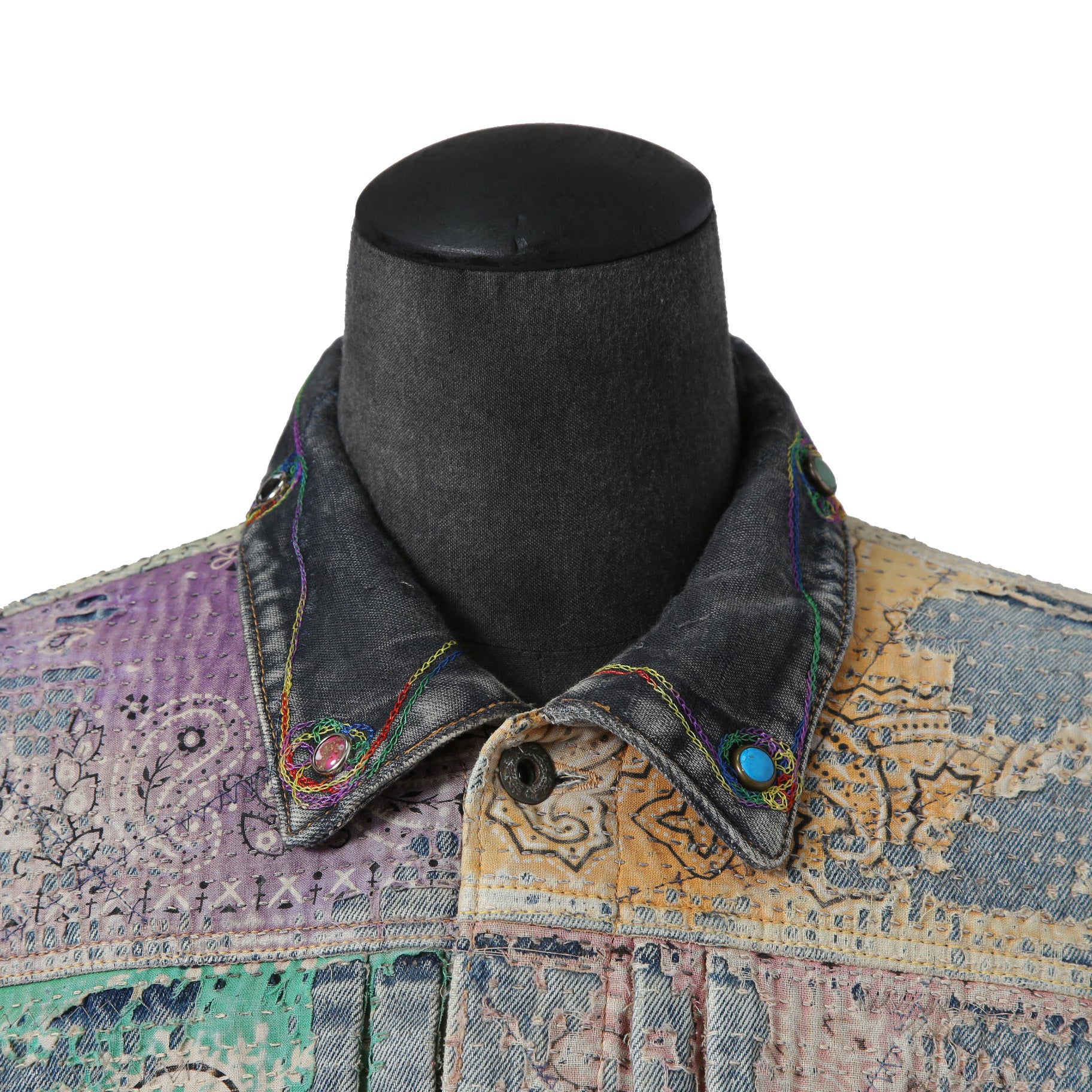 新品 PROLETA RE ART プロレタ リ アート / 22SS NUBIAN別注 / UROBOROS DENIM JACKET / Boro patchwork distressed / size XL ジャケット