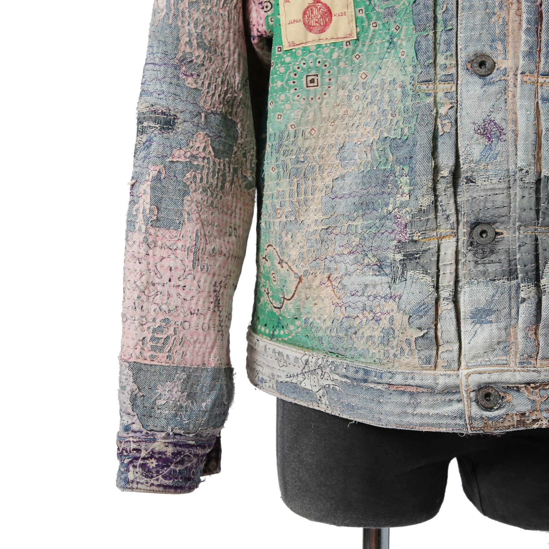 新品 PROLETA RE ART プロレタ リ アート / 22SS NUBIAN別注 / UROBOROS DENIM JACKET / Boro patchwork distressed / size XL ジャケット