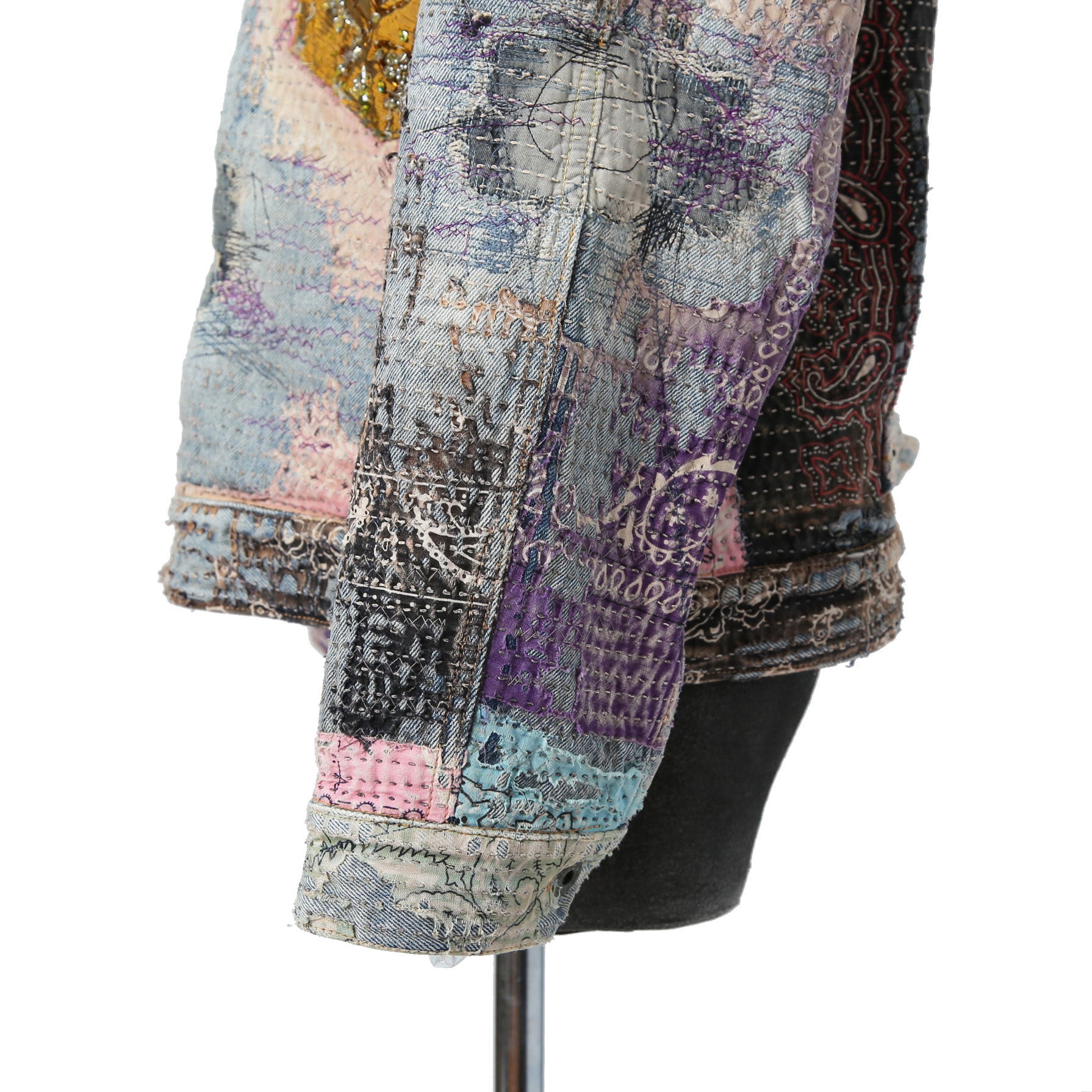 新品 PROLETA RE ART プロレタ リ アート / 22SS NUBIAN別注 / UROBOROS DENIM JACKET / Boro patchwork distressed / size XL ジャケット