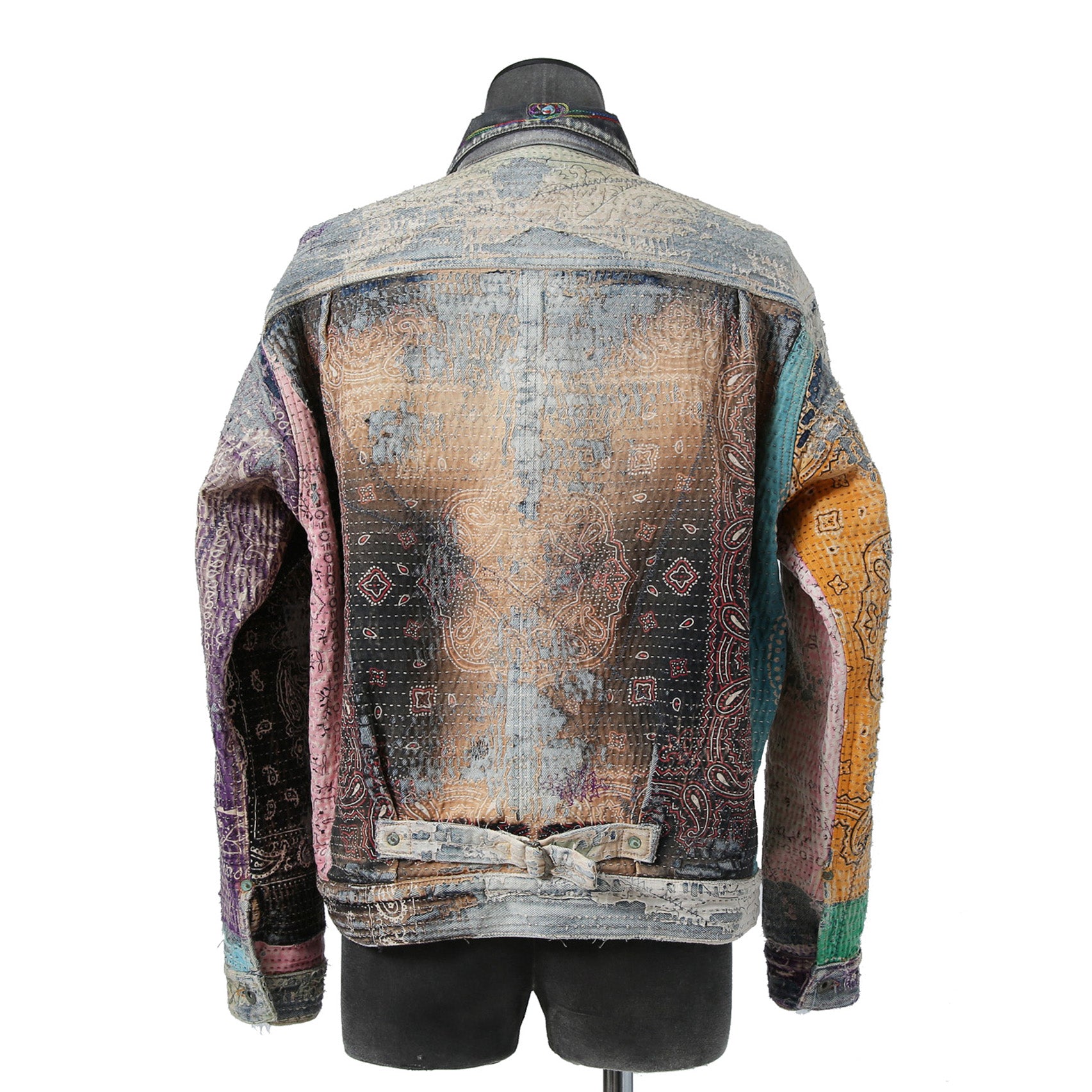 新品 PROLETA RE ART プロレタ リ アート / 22SS NUBIAN別注 / UROBOROS DENIM JACKET / Boro patchwork distressed / size XL ジャケット