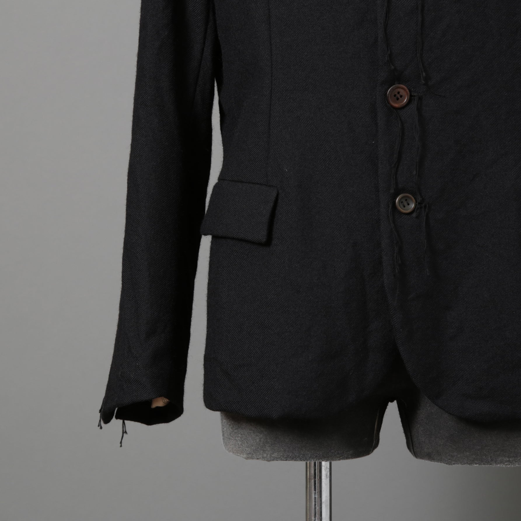 ARCHIVIO J.M.RIBOT / 21AW 美品 BLAZER Vintage Wool / G19/FT / コサージュ付 ジャケット/ size 46 (BLACK)