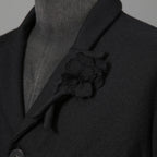 ARCHIVIO J.M.RIBOT / 21AW 美品 BLAZER Vintage Wool / G19/FT / コサージュ付 ジャケット/ size 46 (BLACK)