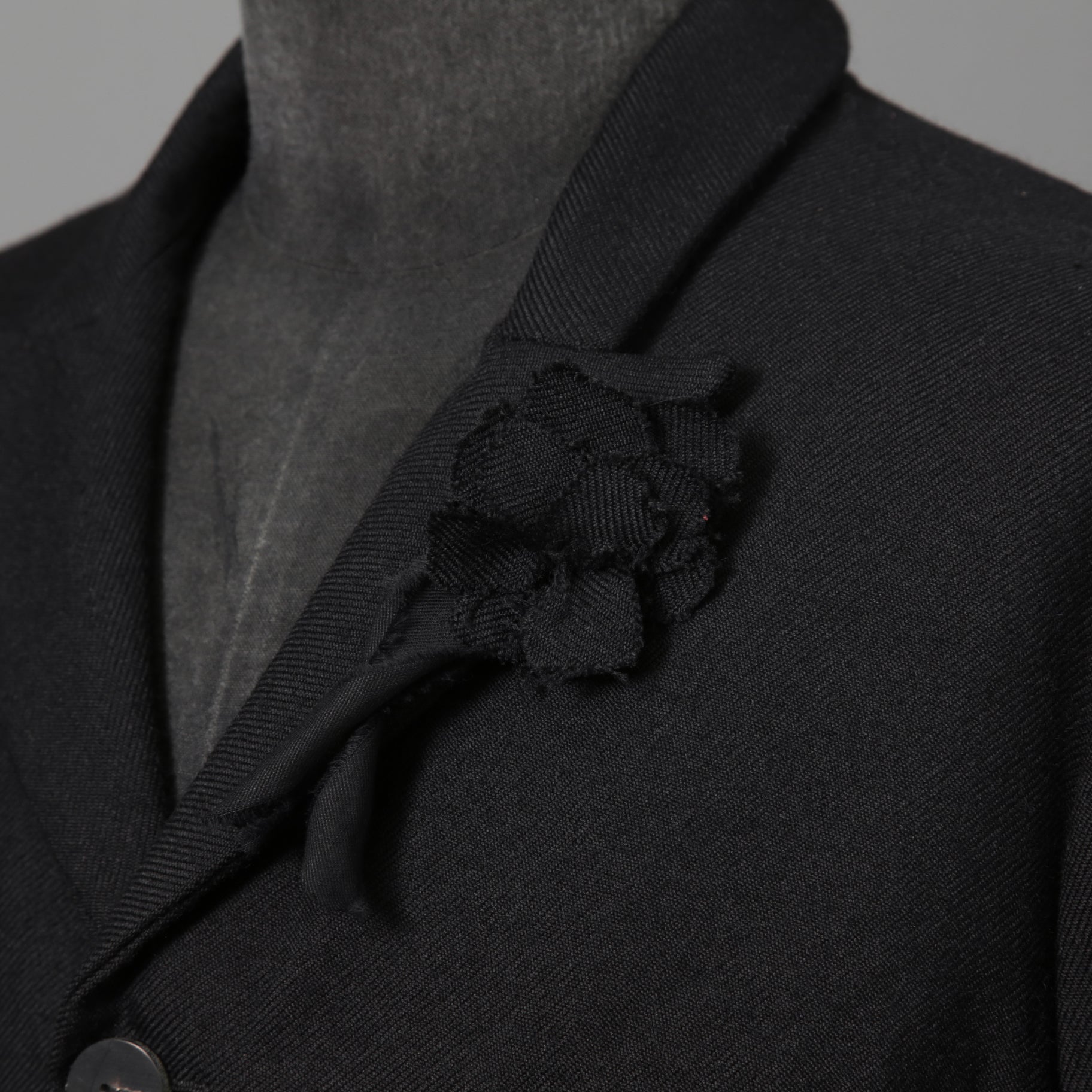 ARCHIVIO J.M.RIBOT / 21AW 美品 BLAZER Vintage Wool / G19/FT / コサージュ付 ジャケット/ size 46 (BLACK)