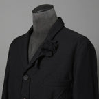 ARCHIVIO J.M.RIBOT / 21AW 美品 BLAZER Vintage Wool / G19/FT / コサージュ付 ジャケット/ size 46 (BLACK)