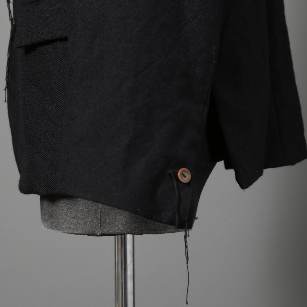 ARCHIVIO J.M.RIBOT / 21AW 美品 BLAZER Vintage Wool / G19/FT / コサージュ付 ジャケット/ size 46 (BLACK)