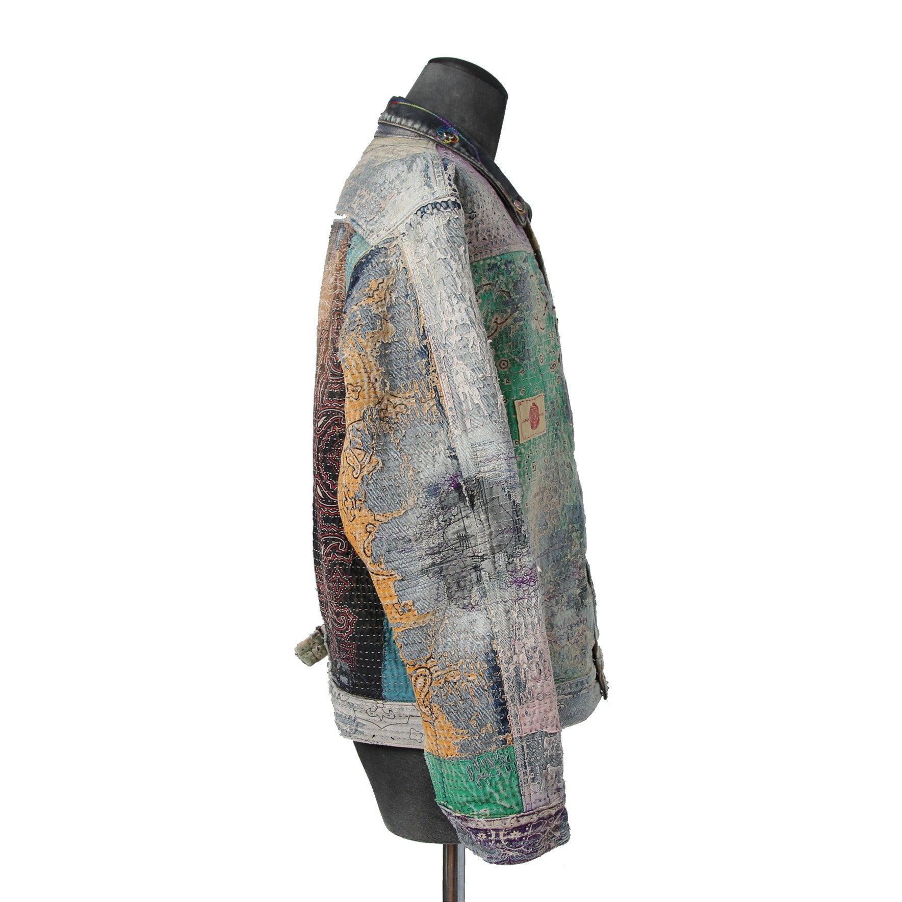 新品 PROLETA RE ART プロレタ リ アート / 22SS NUBIAN別注 / UROBOROS DENIM JACKET / Boro patchwork distressed / size XL ジャケット