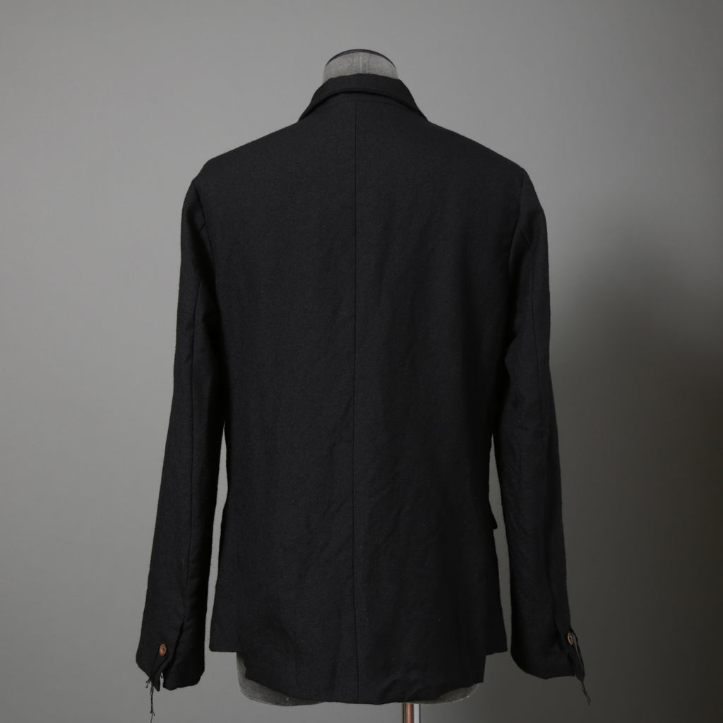 ARCHIVIO J.M.RIBOT / 21AW 美品 BLAZER Vintage Wool / G19/FT / コサージュ付 ジャケット/ size 46 (BLACK)