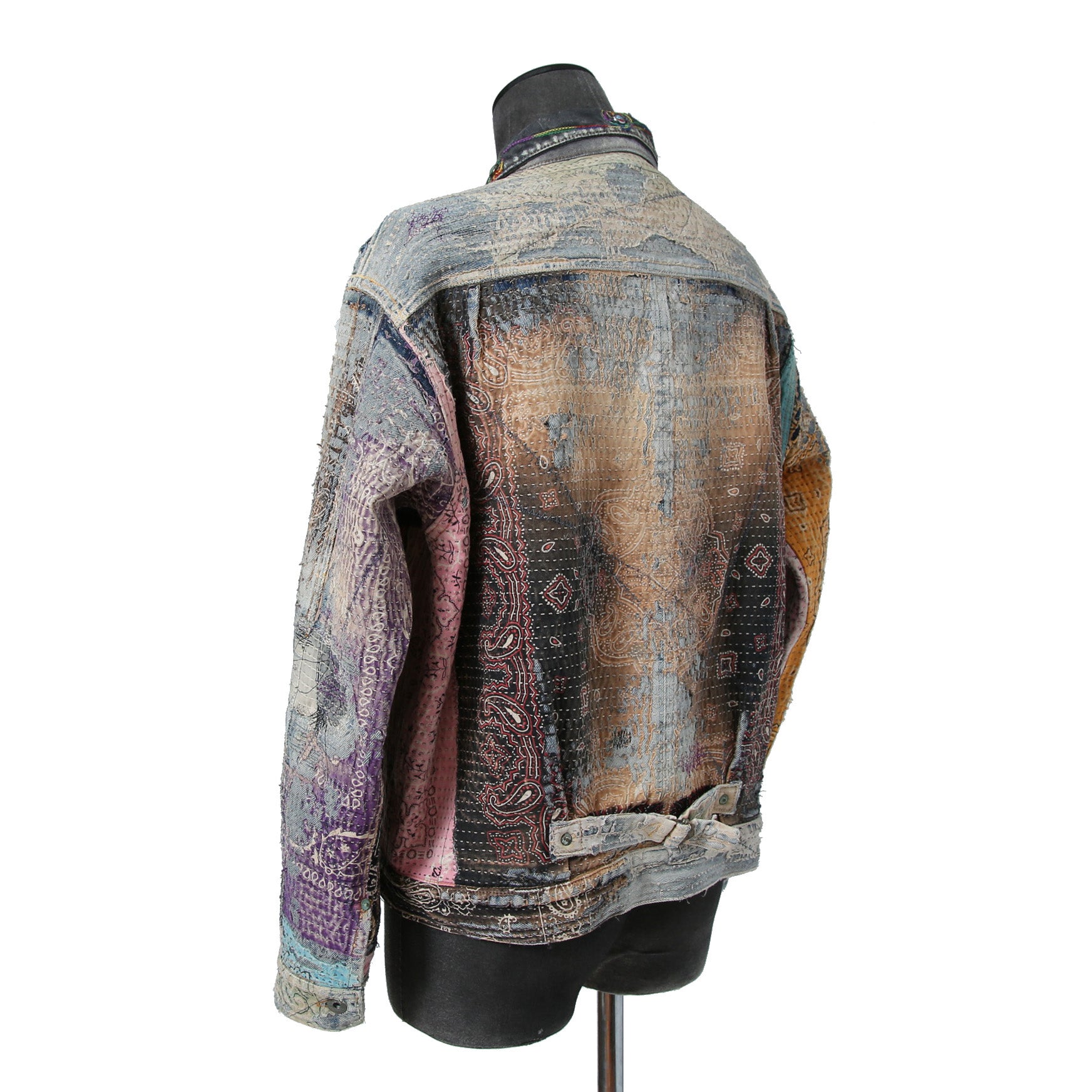 新品 PROLETA RE ART プロレタ リ アート / 22SS NUBIAN別注 / UROBOROS DENIM JACKET / Boro patchwork distressed / size XL ジャケット