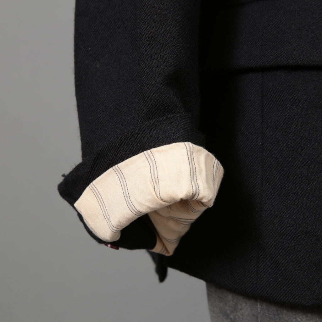 ARCHIVIO J.M.RIBOT / 21AW 美品 BLAZER Vintage Wool / G19/FT / コサージュ付 ジャケット/ size 46 (BLACK)