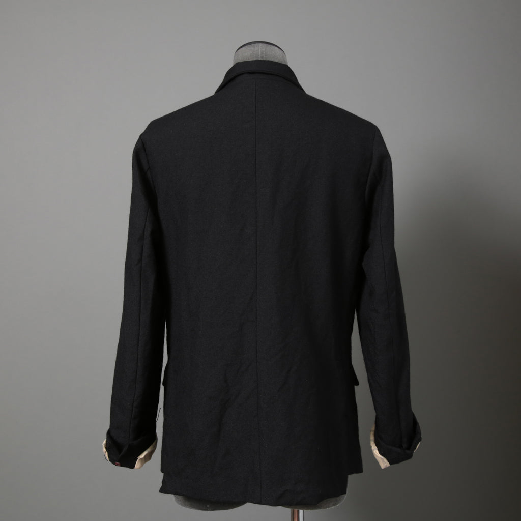 ARCHIVIO J.M.RIBOT / 21AW 美品 BLAZER Vintage Wool / G19/FT / コサージュ付 ジャケット/ size 46 (BLACK)