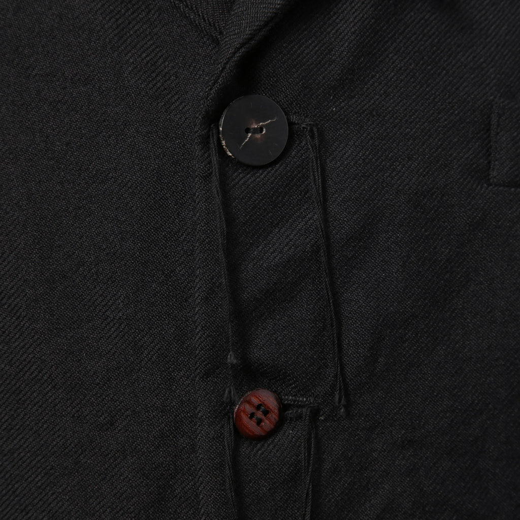 ARCHIVIO J.M.RIBOT / 21AW 美品 BLAZER Vintage Wool / G19/FT / コサージュ付 ジャケット/ size 46 (BLACK)