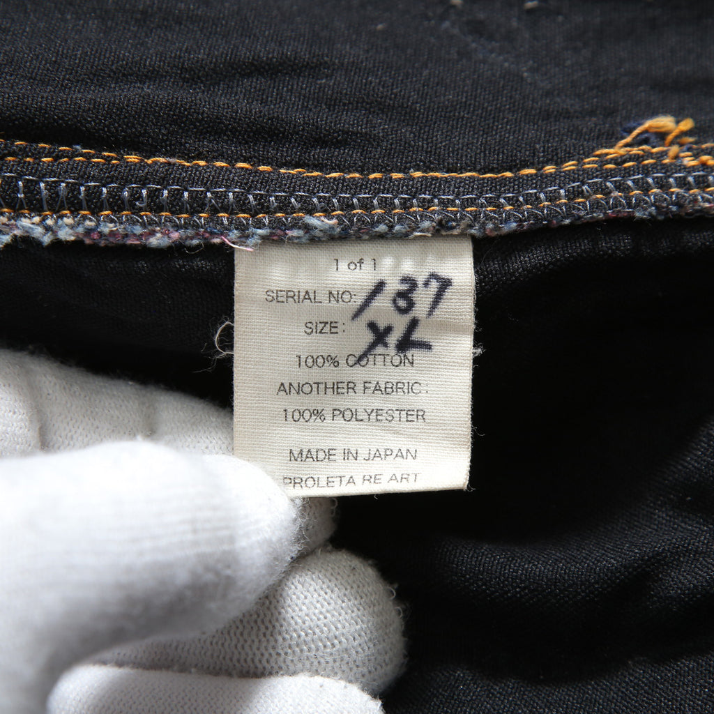 新品 PROLETA RE ART プロレタ リ アート / 22SS NUBIAN別注 / UROBOROS DENIM JACKET / Boro patchwork distressed / size XL ジャケット