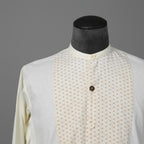 ARCHIVIO J.M.RIBOT / 20SS ヴィンテージコットン / プルオーバー 長袖シャツ / size 46 (NATURAL)