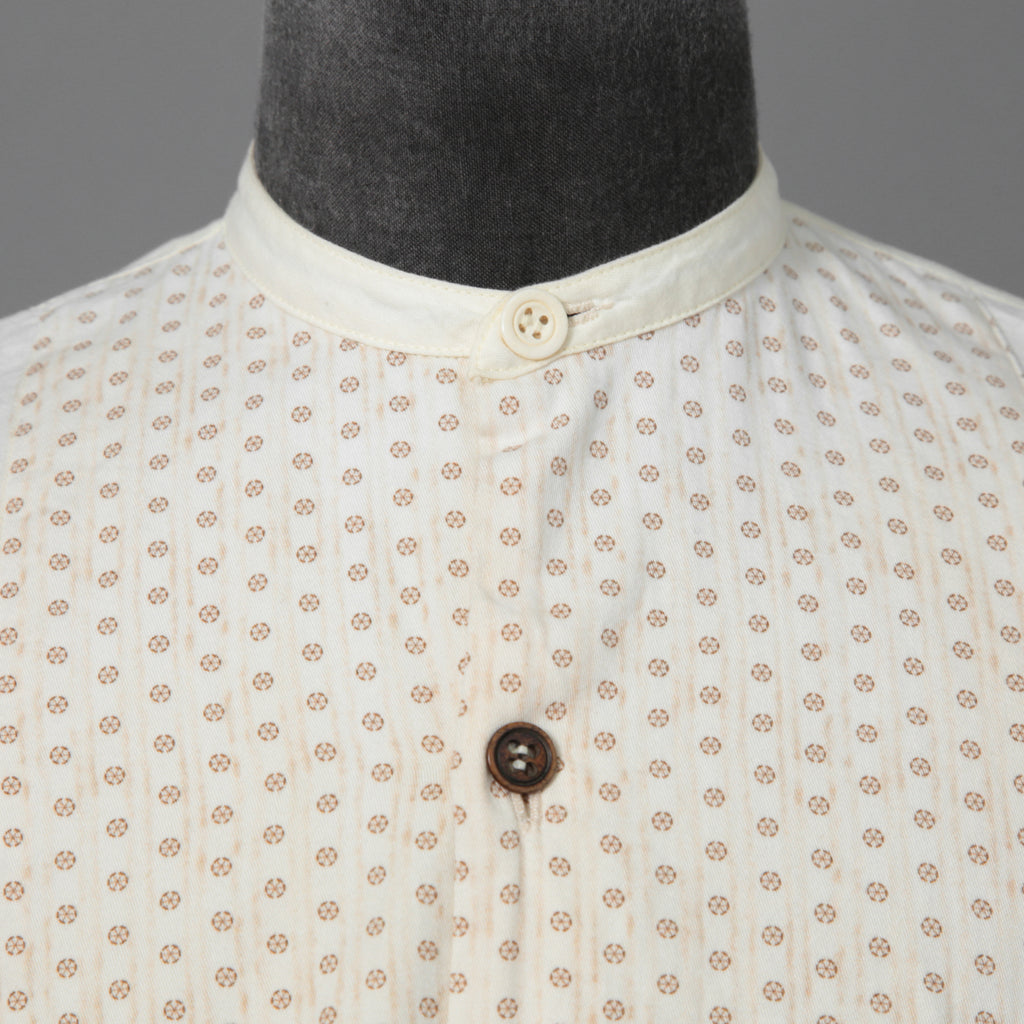 ARCHIVIO J.M.RIBOT / 20SS ヴィンテージコットン / プルオーバー 長袖シャツ / size 46 (NATURAL)