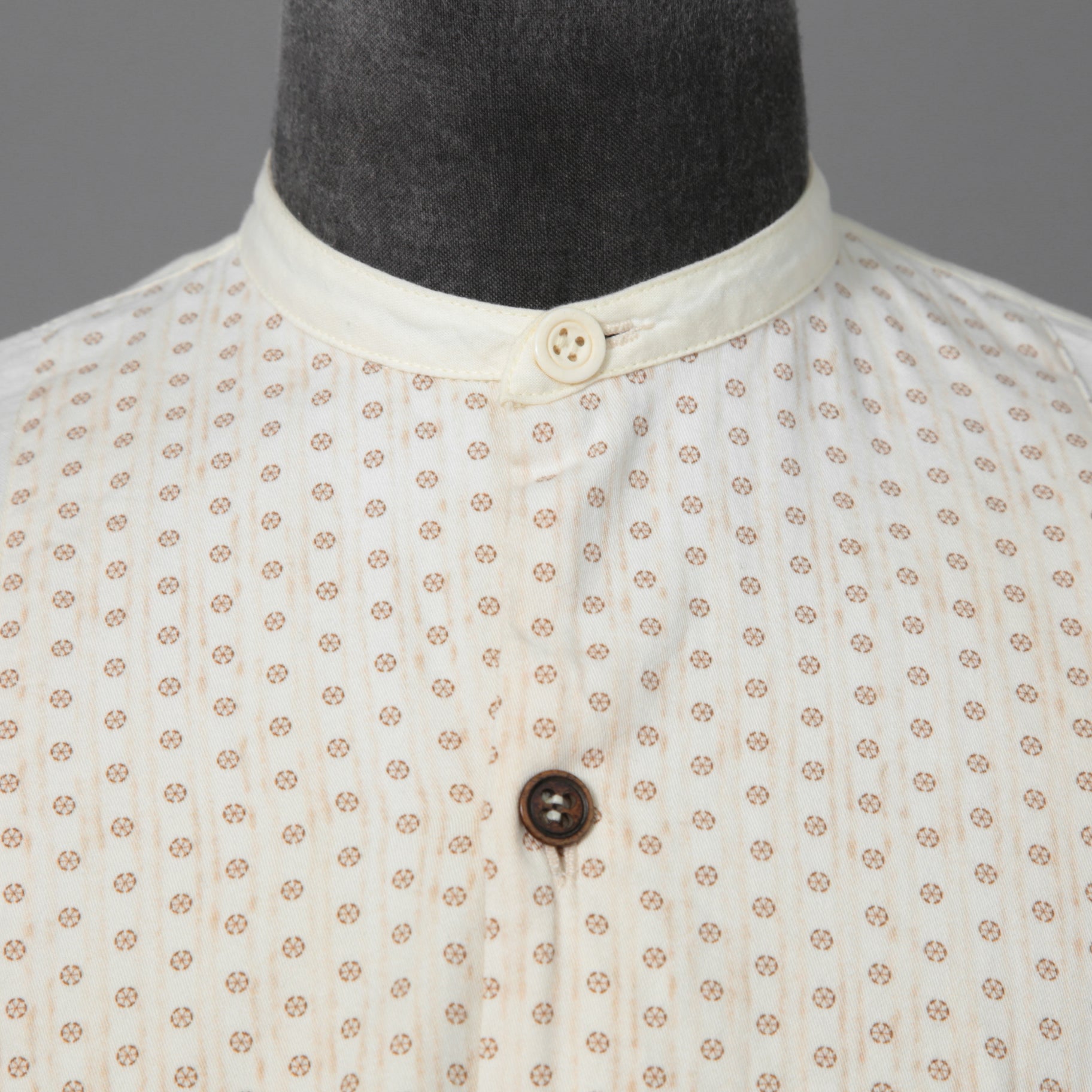 ARCHIVIO J.M.RIBOT / 20SS ヴィンテージコットン / プルオーバー 長袖シャツ / size 46 (NATURAL)