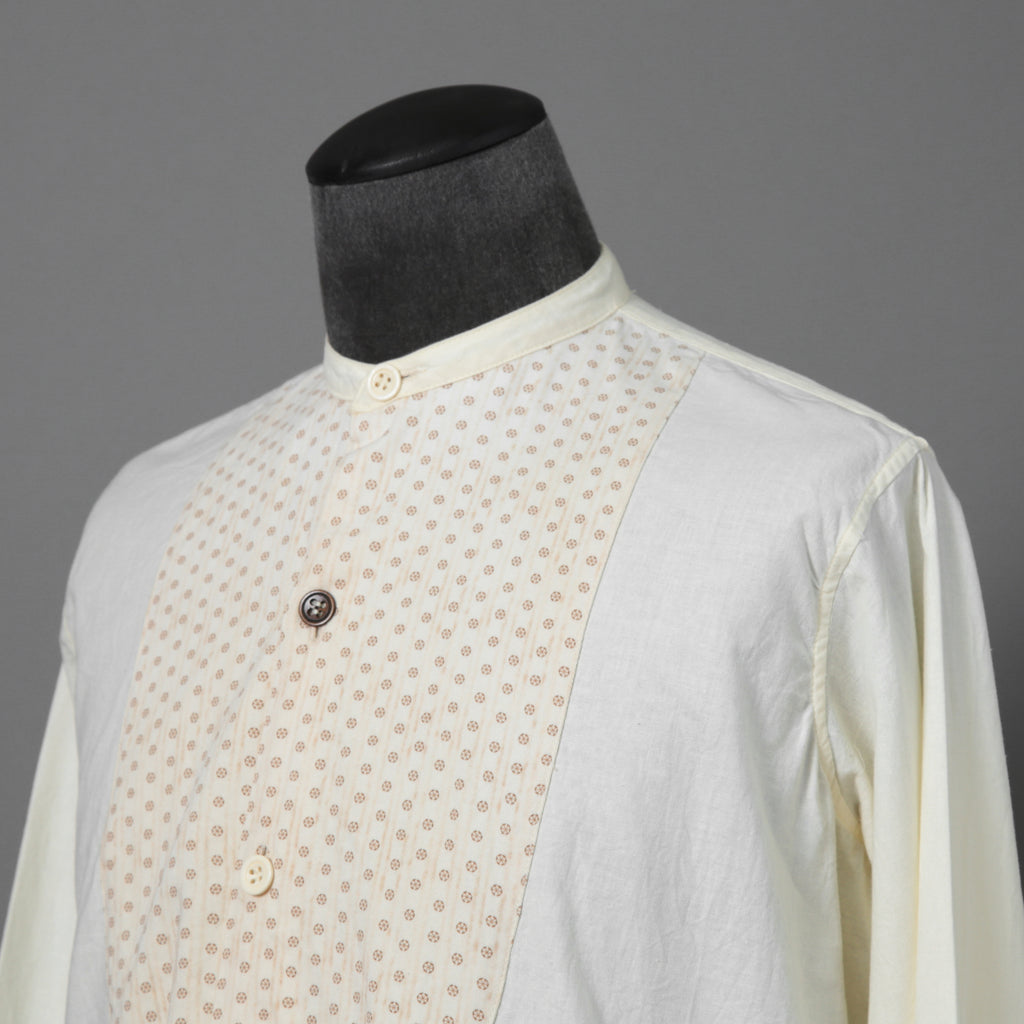 ARCHIVIO J.M.RIBOT / 20SS ヴィンテージコットン / プルオーバー 長袖シャツ / size 46 (NATURAL)