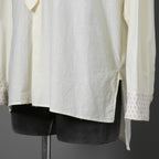 ARCHIVIO J.M.RIBOT / 20SS ヴィンテージコットン / プルオーバー 長袖シャツ / size 46 (NATURAL)