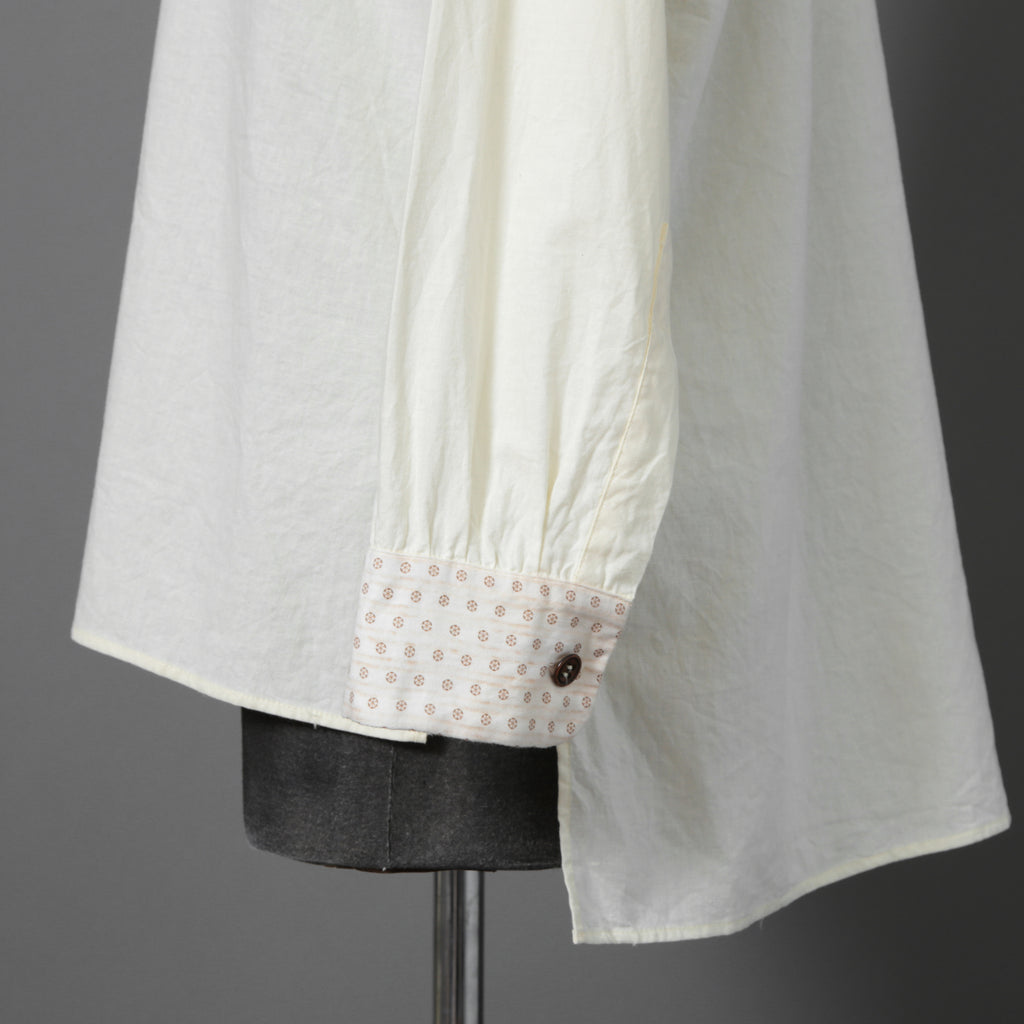 ARCHIVIO J.M.RIBOT / 20SS ヴィンテージコットン / プルオーバー 長袖シャツ / size 46 (NATURAL)