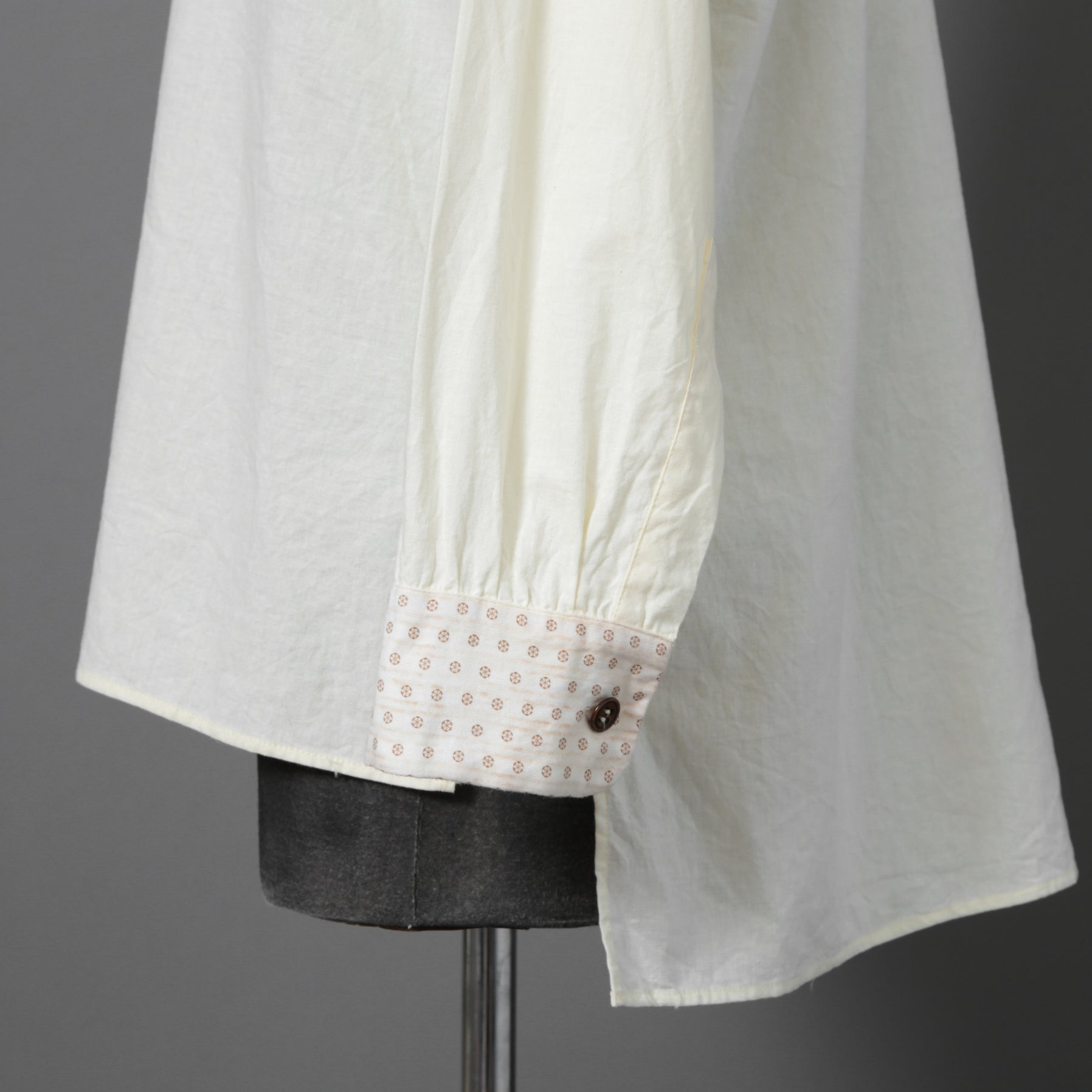 ARCHIVIO J.M.RIBOT / 20SS ヴィンテージコットン / プルオーバー 長袖シャツ / size 46 (NATURAL)