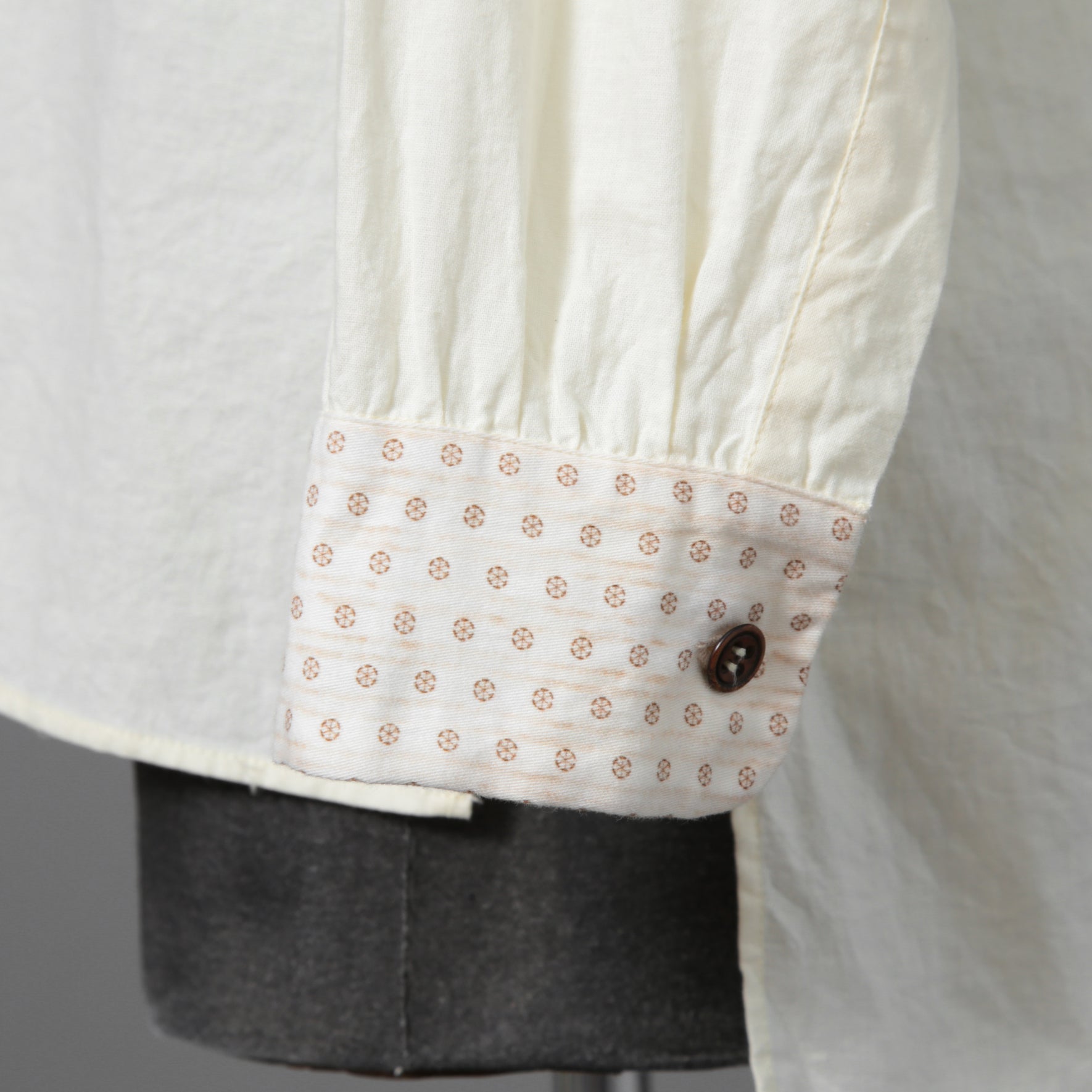 ARCHIVIO J.M.RIBOT / 20SS ヴィンテージコットン / プルオーバー 長袖シャツ / size 46 (NATURAL)